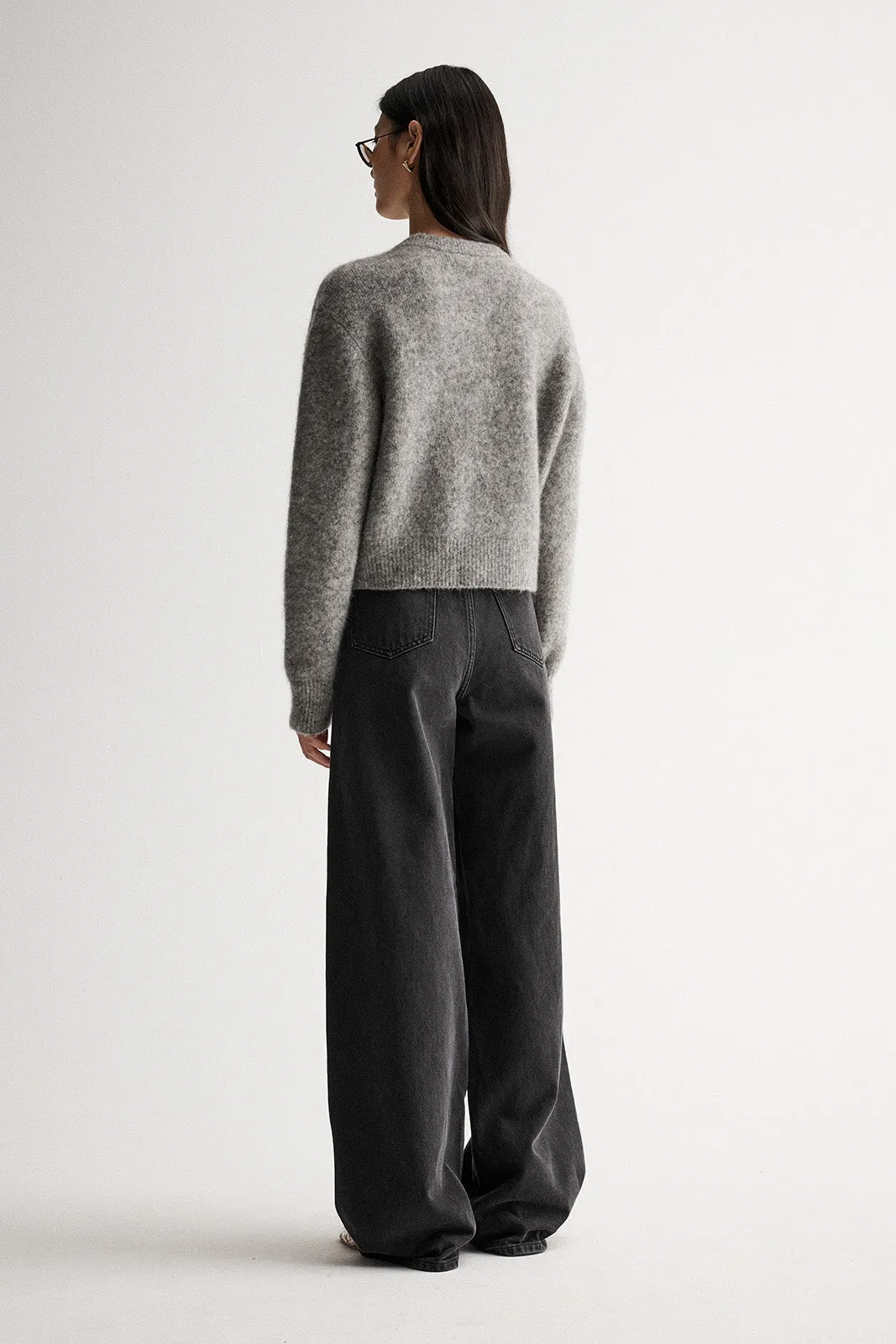 Abigail Knit Cardigan Grey Marle