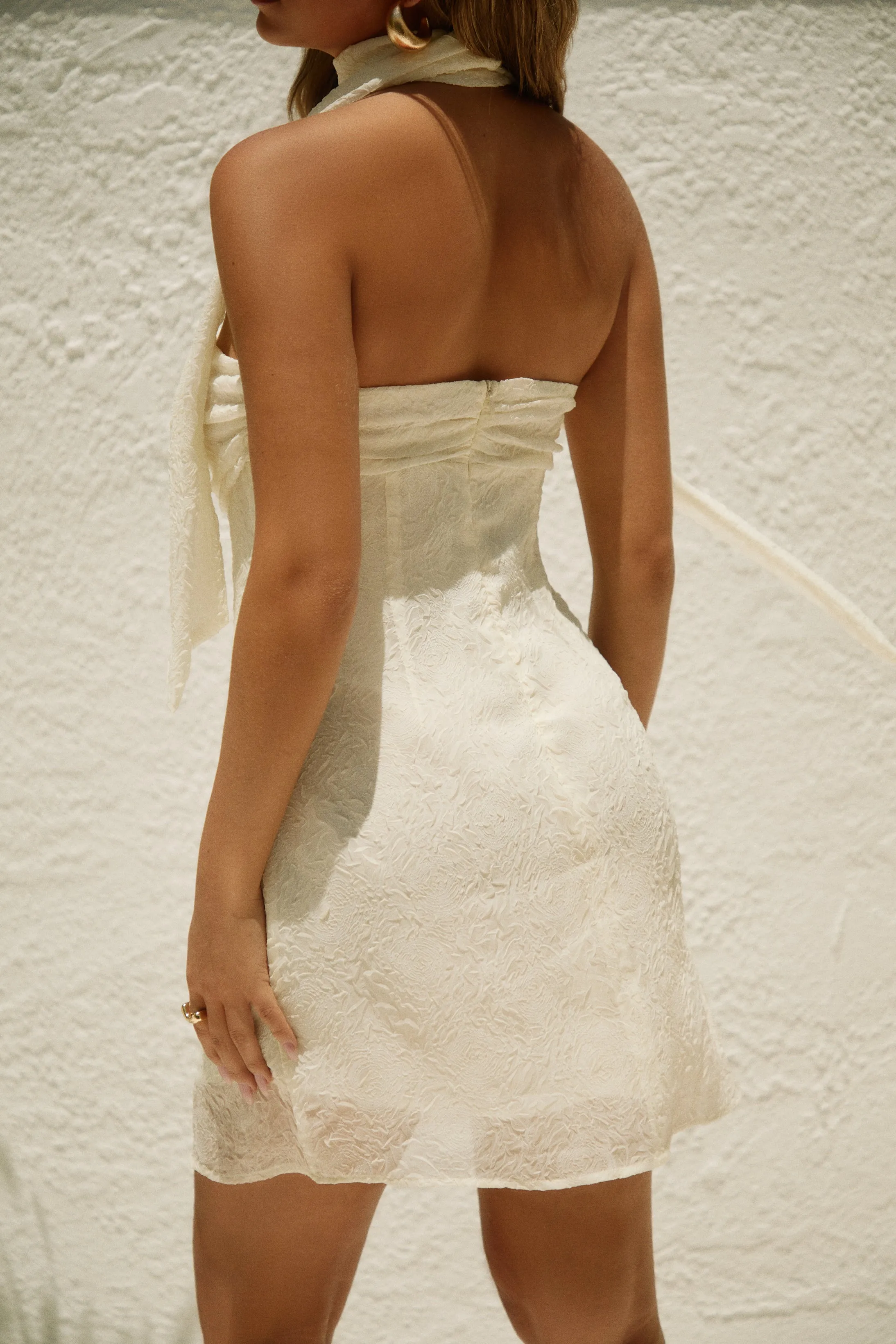 Alana Strapless Mini Dress Set - Ivory