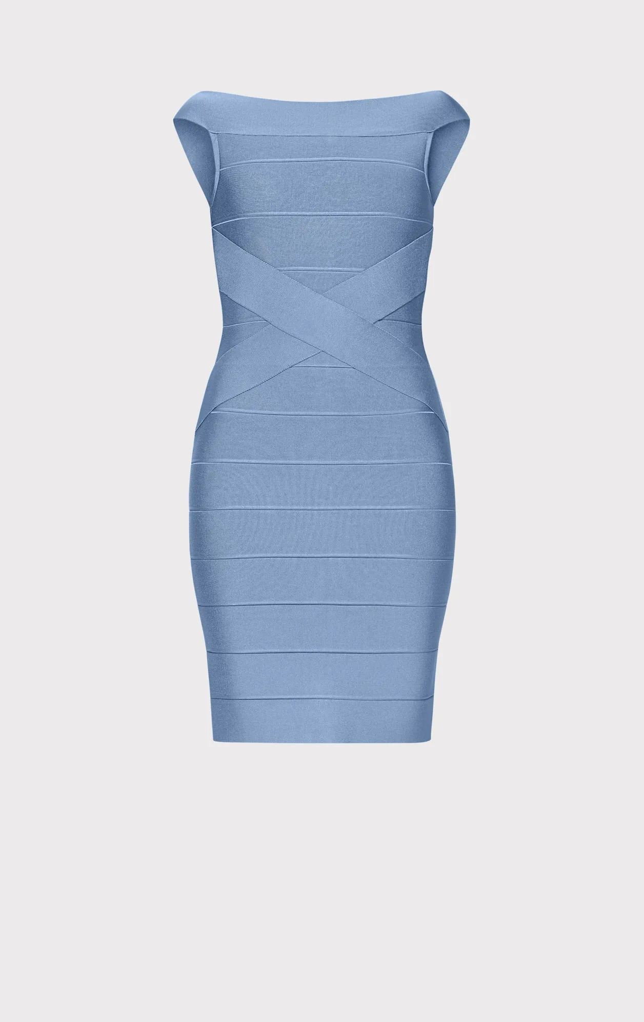 BATEAU CRISS CROSS WAIST BANDAGE DRESS
