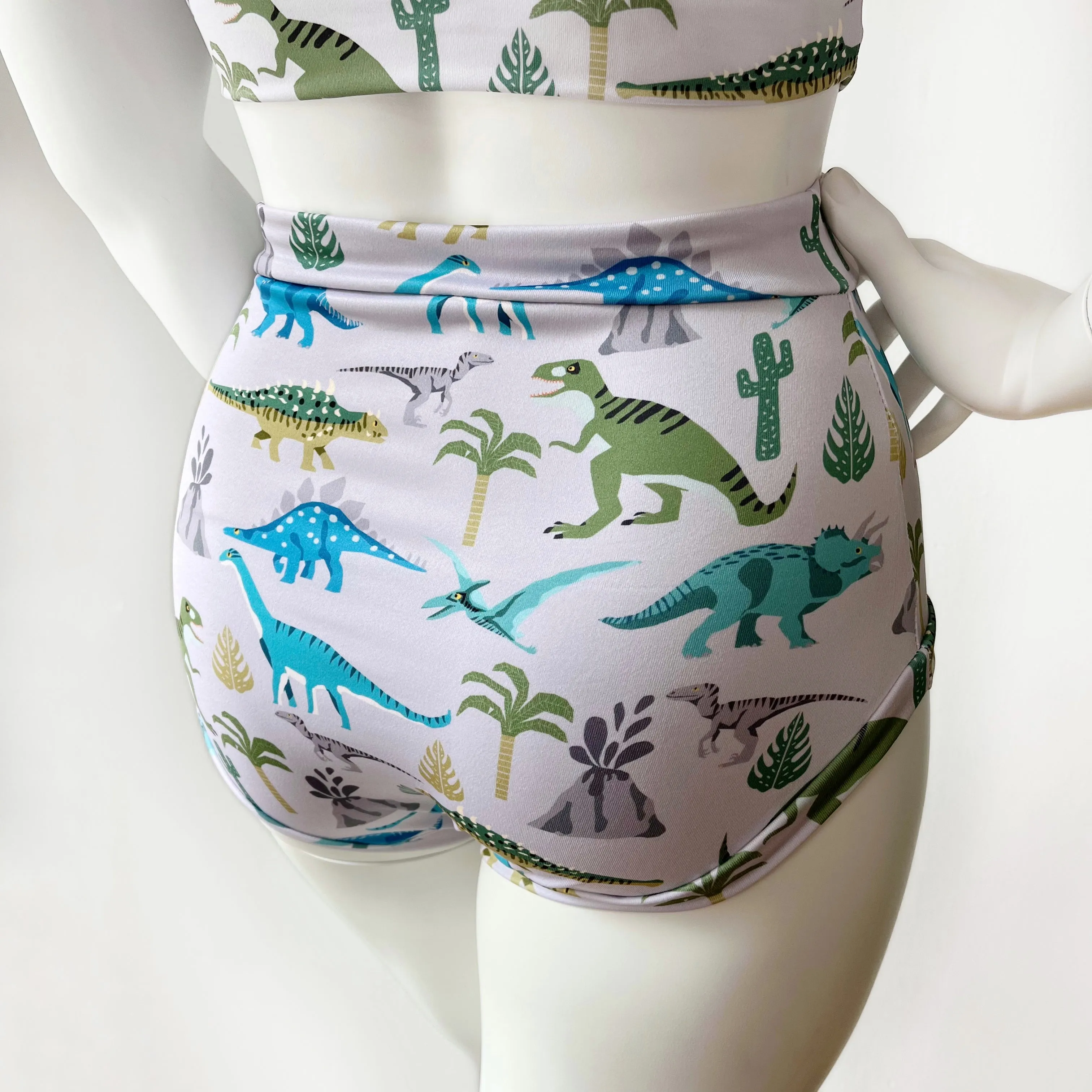 Dinosaur Bikini Bottoms | Recycled Ethical Swimwear