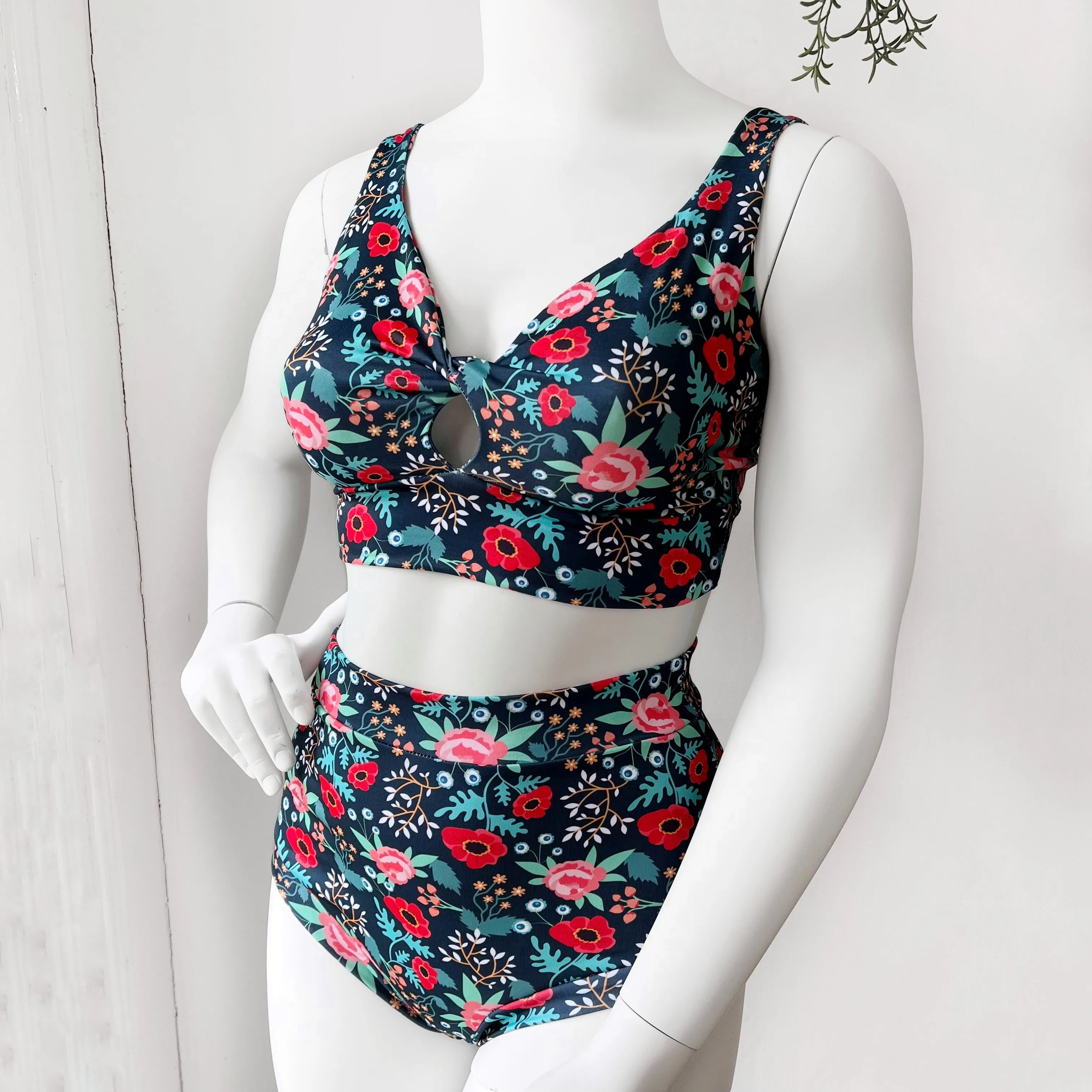 Floral Bikini Bottoms | Recycled Ethical Swimwear