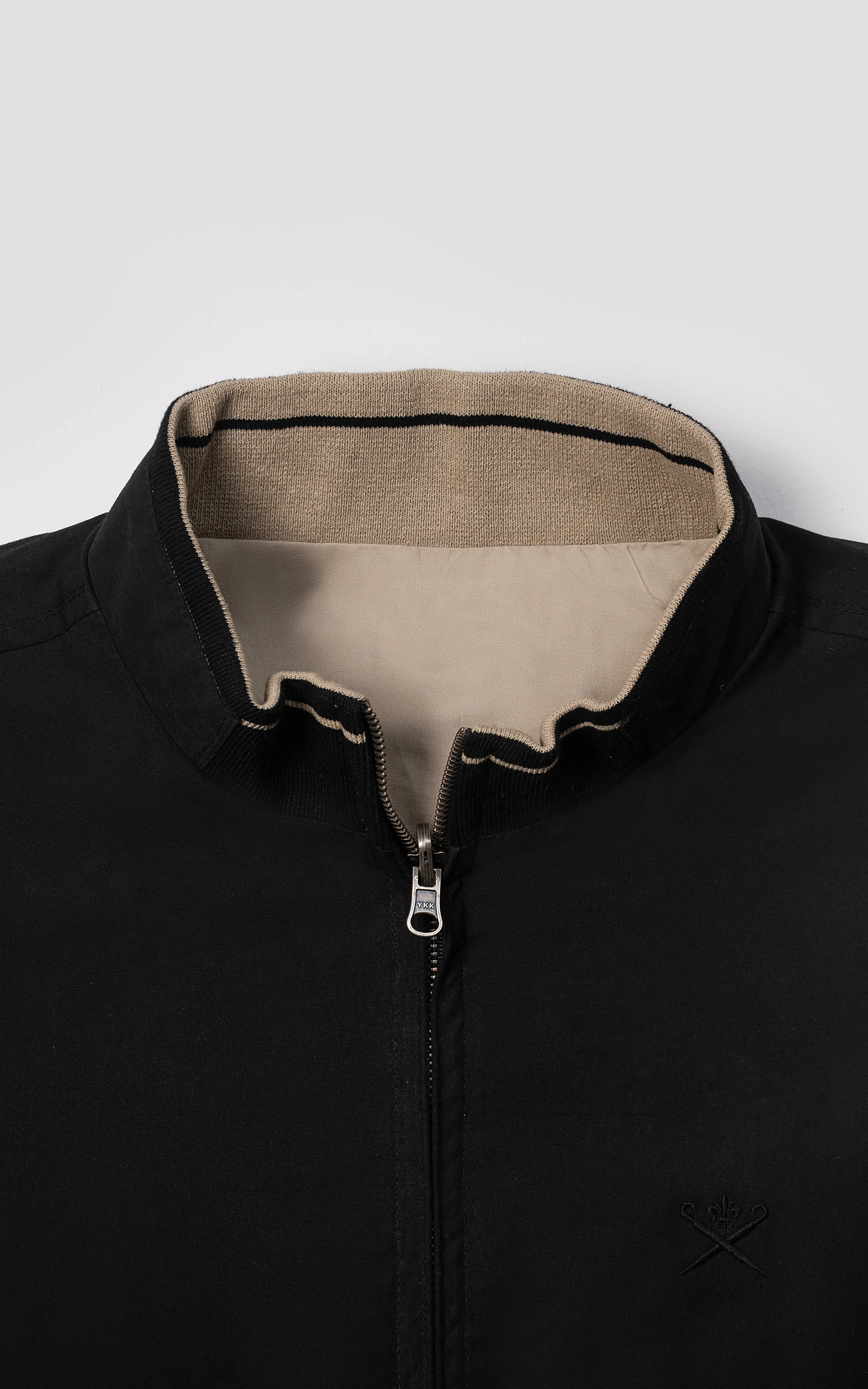 F/S REVERSIBLE JACKET BLACK KHAKI