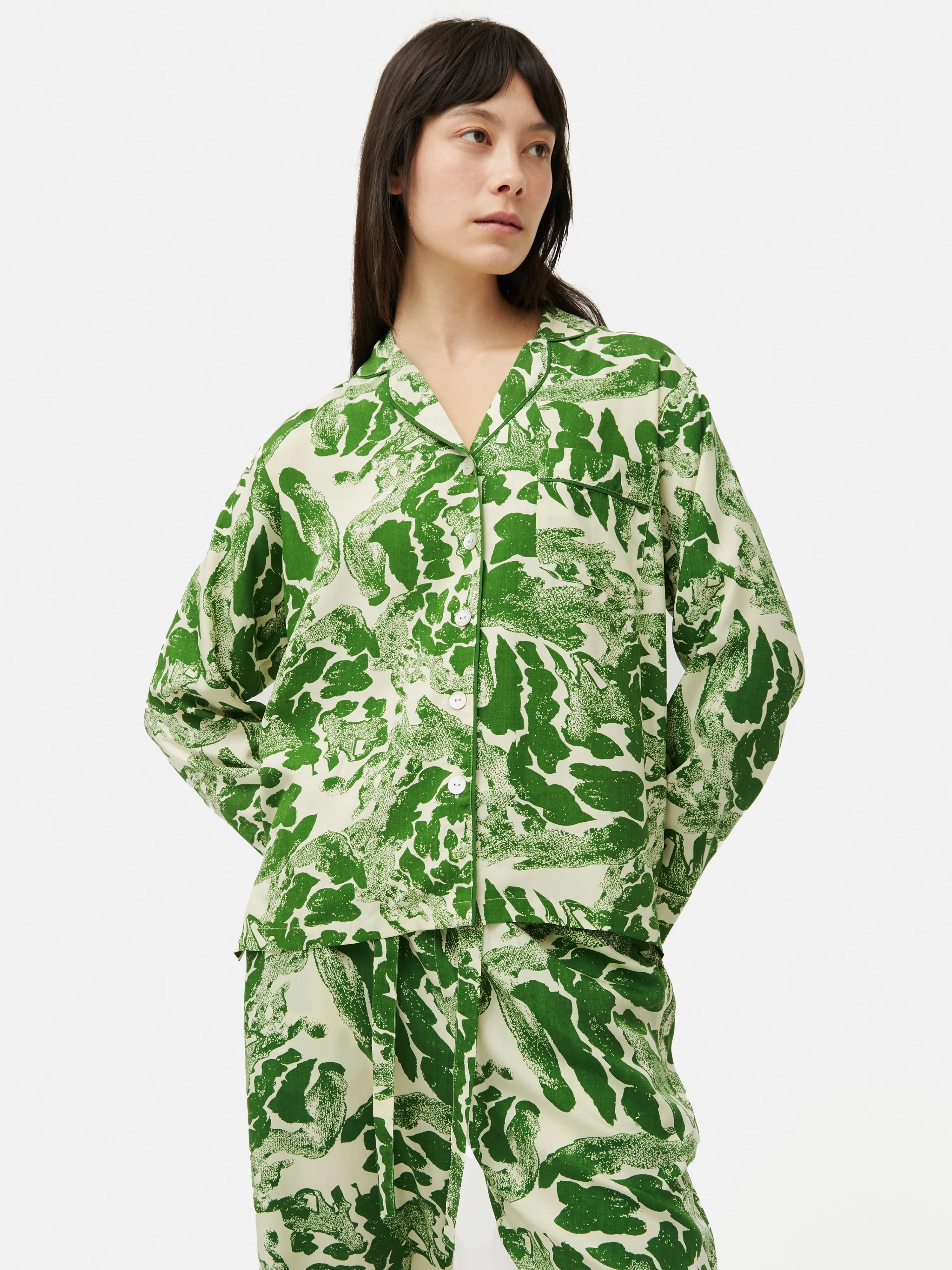 Ink Wave Modal Pyjama | Green