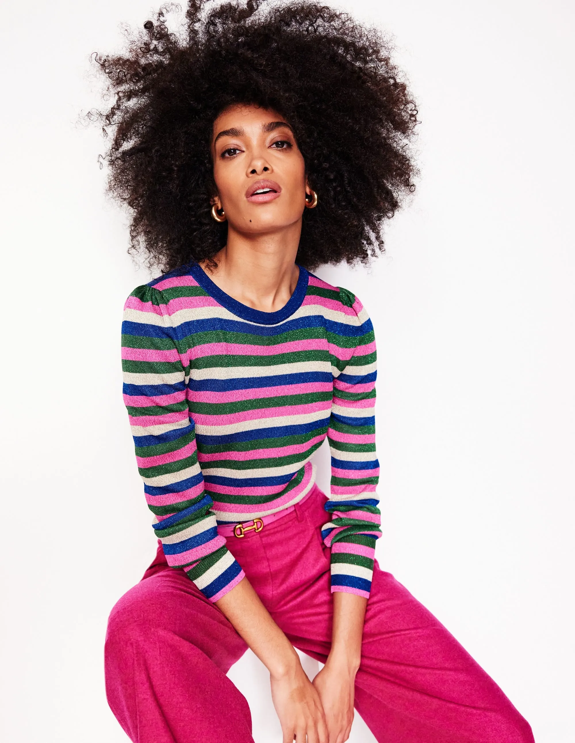 Party Stripe Jumper-Multi Stripe